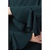 A-line abaya with bell sleeves- Bottle Green A-line abaya with bell sleeves- Bottle Green